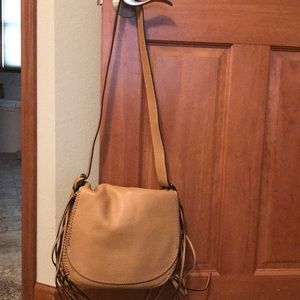 COACH whiplash saddle bag, tan NWT